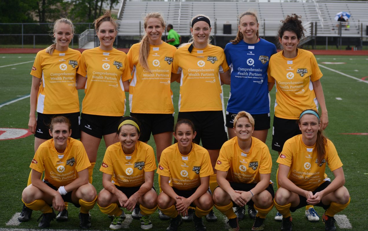 The Eagles' starting XI before the forfeit at Cincinnati Sirens FC on May 19, 2018 | Ralph Schudel